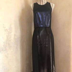 Diane Von Furstenberg slvls high neck evening gown